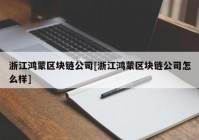 浙江鸿蒙区块链公司[浙江鸿蒙区块链公司怎么样]